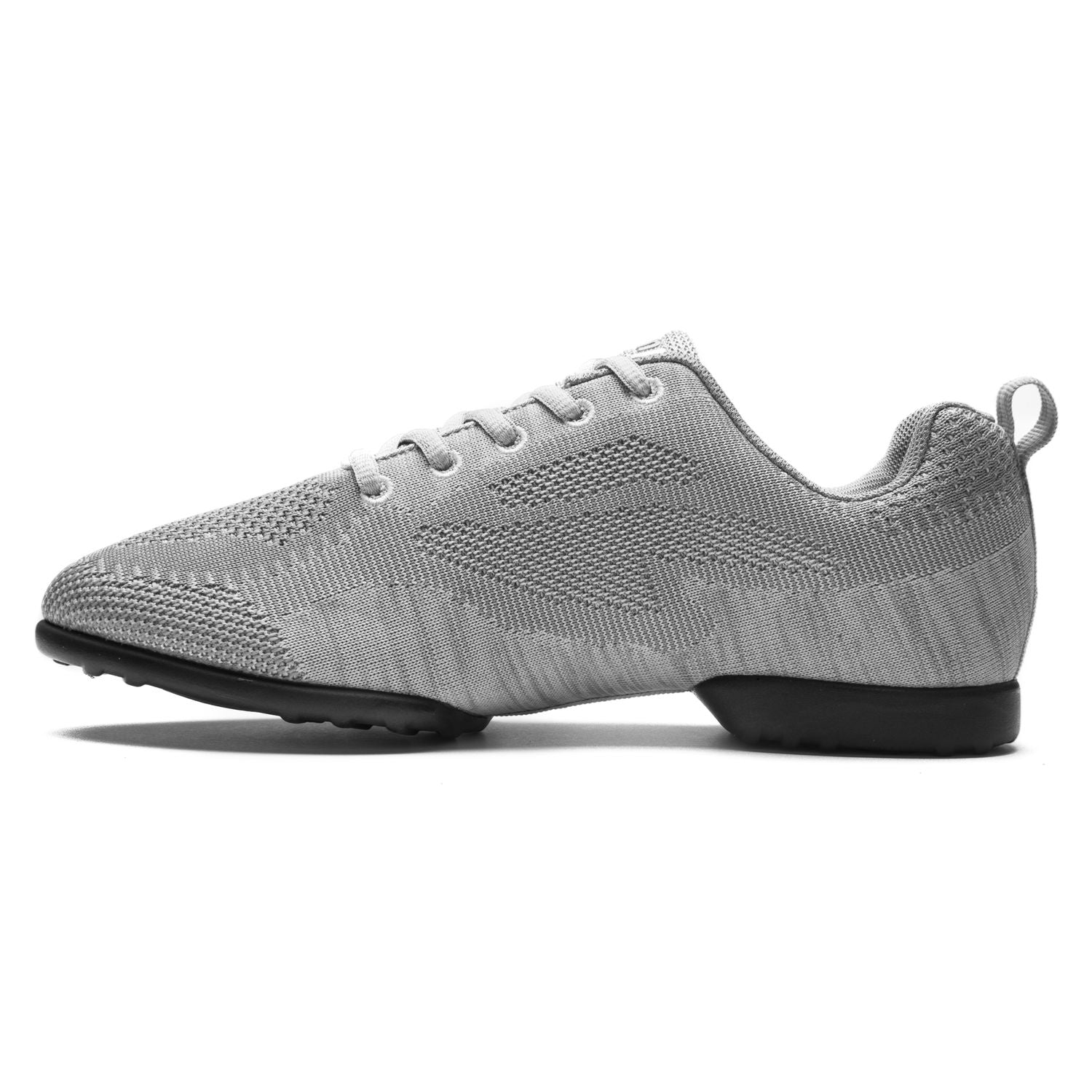 Rumpf 1567 Zuma Tanzsneaker in Grau: High-Tech Mesh-Gewebe, Schnürung, schwarze Sohle.